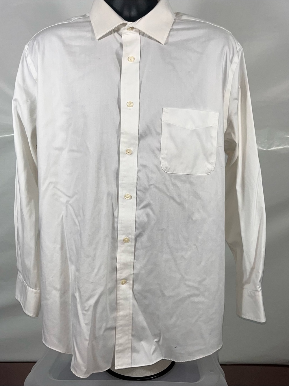 Lauren Ralph Lauren Men Dress Shirt 17.5 32-33 White Preppy Casual Formal Office